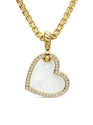 DY Elements Heart Amulet in 18K Yellow Gold
