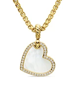 DY Elements Heart Amulet in 18K Yellow Gold