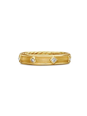 Modern Renaissance Ring 18K Yellow Gold With Diamonds