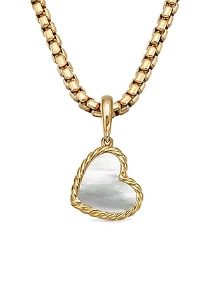 DY Elements Heart Amulet in 18K Yellow Gold