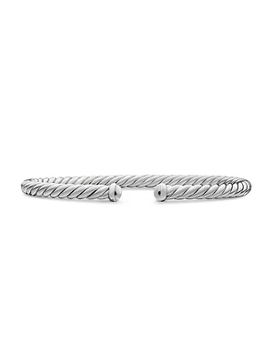 Cable Flex Bracelet 18K White Gold, 4mm