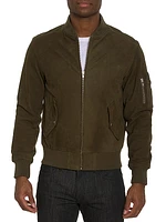 Gasper Suede Bomber Jacket