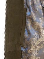 Gasper Suede Bomber Jacket