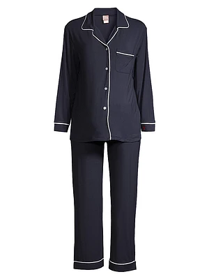 Penelope Piped Pajama Set