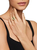 Chatelaine Pavé Bezel Ring 18K Yellow Gold