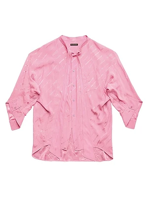 Logomania All Over Swing Twisted Blouse