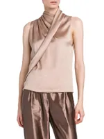 Silk Sleeveless Top