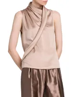 Silk Sleeveless Top