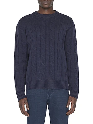 Cable-Knit Cashmere Sweater