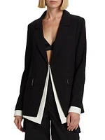 Kelly Contrast Layered Blazer