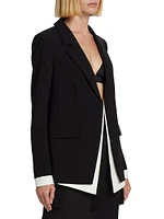 Kelly Contrast Layered Blazer