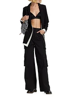 Kelly Contrast Layered Blazer