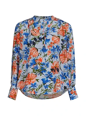Floral Silk Blouse