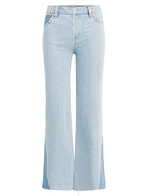 Rose High-Rise Wide-Leg Crop Jeans