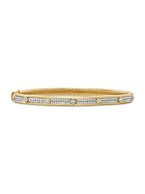 Modern Renaissance Bangle Bracelet 18K Yellow Gold