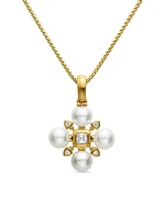 Renaissance Pearl Necklace in 18K Yellow Gold