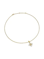 Renaissance Pearl Necklace in 18K Yellow Gold