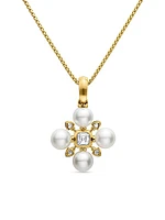 Renaissance Pearl Necklace in 18K Yellow Gold