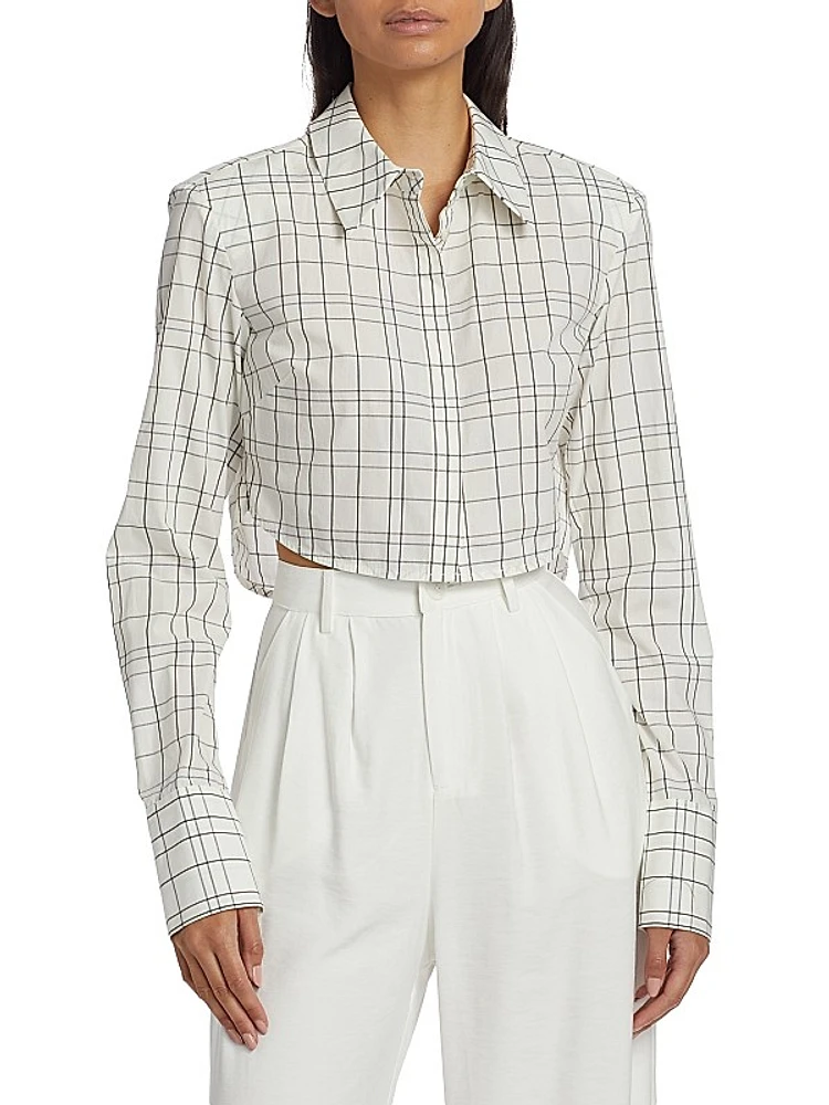 Seneca Plaid Cropped Shirt