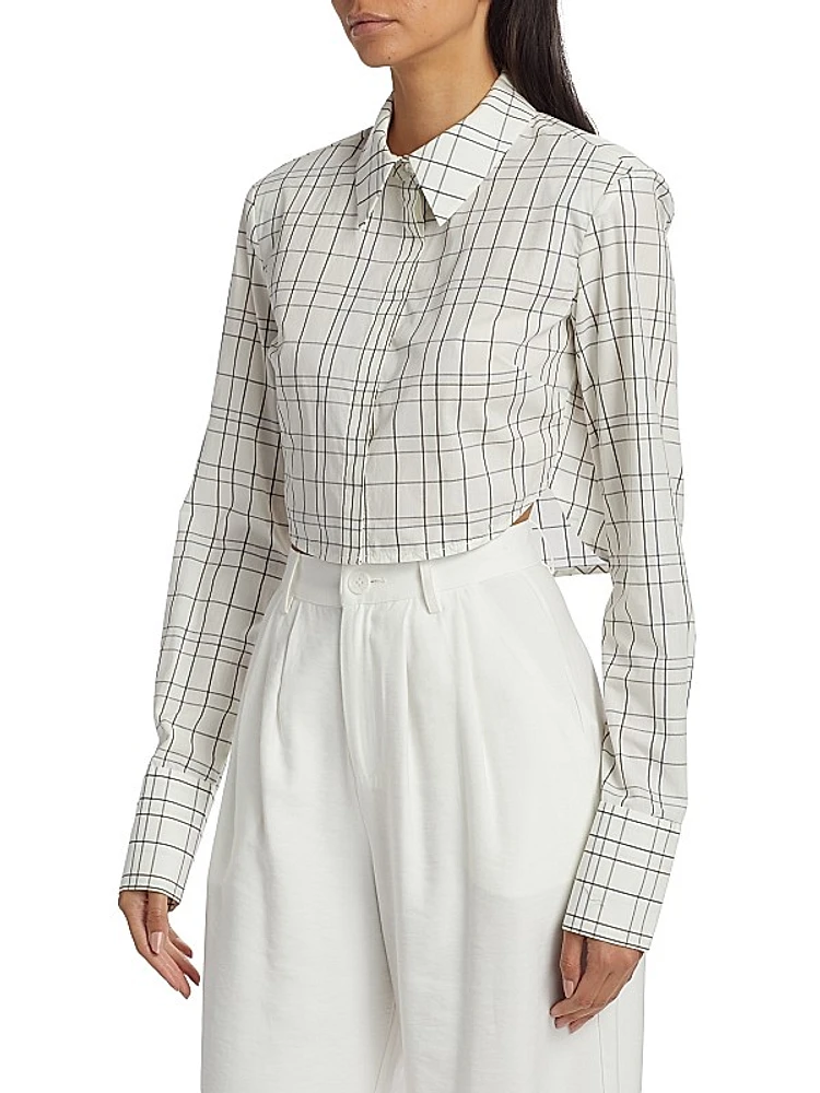Seneca Plaid Cropped Shirt