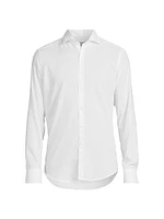 Solid Cotton Sport Shirt