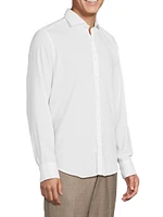 Solid Cotton Sport Shirt