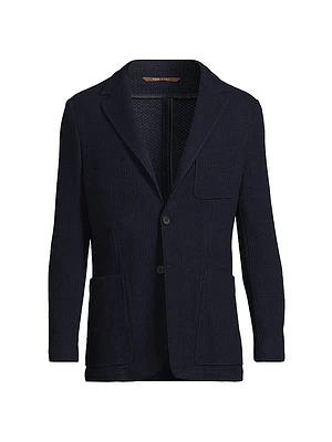 Knit Wool Jersey Jacket