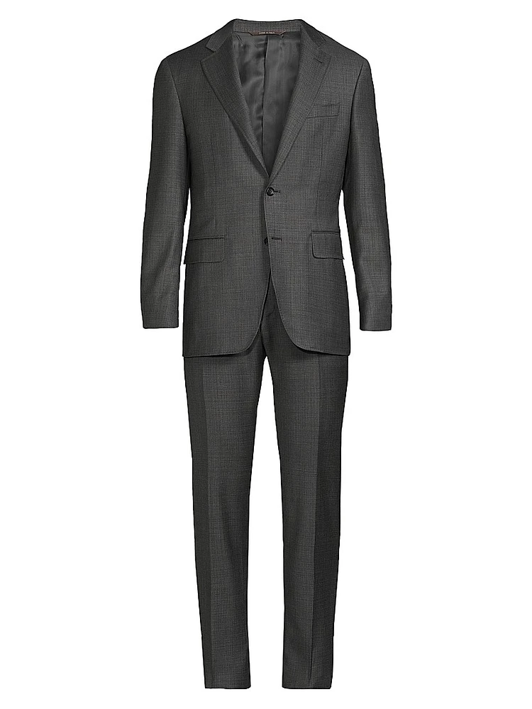 Kei Lined Solid Wool Suit
