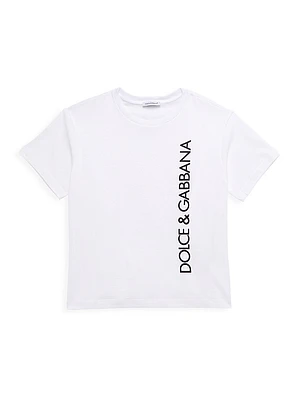 Little Boy's & Logo Crewneck T-Shirt