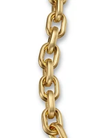 Deco Chain Link Bracelet 18K Yellow Gold, 6.5mm