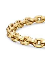 Deco Chain Link Bracelet 18K Yellow Gold, 6.5mm