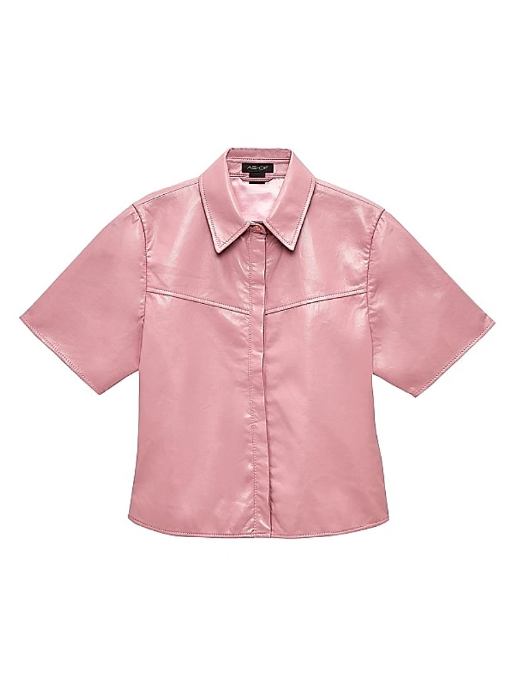 Mojave Recycled Leather Top
