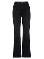 Frankie Split-Hem Straight-Leg Jeans