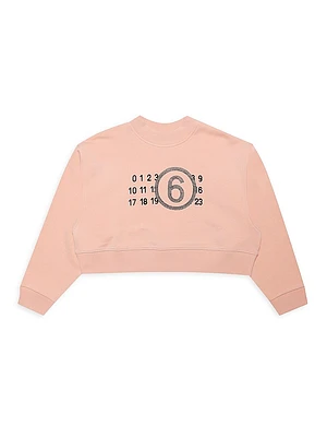 Little Girl's & Cropped Sweatshirt