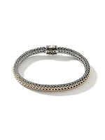 Classic Chain Sterling Silver & 18K Yellow Gold Reversible Bracelet