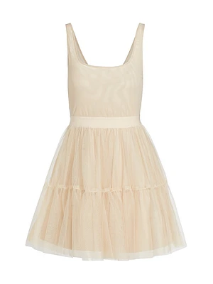 Chara Tiered Tulle Minidress