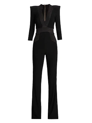 Eye Of Horus Jersey Straight-Leg Jumpsuit