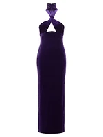 Cleveland Cut-Out Velvet Gown