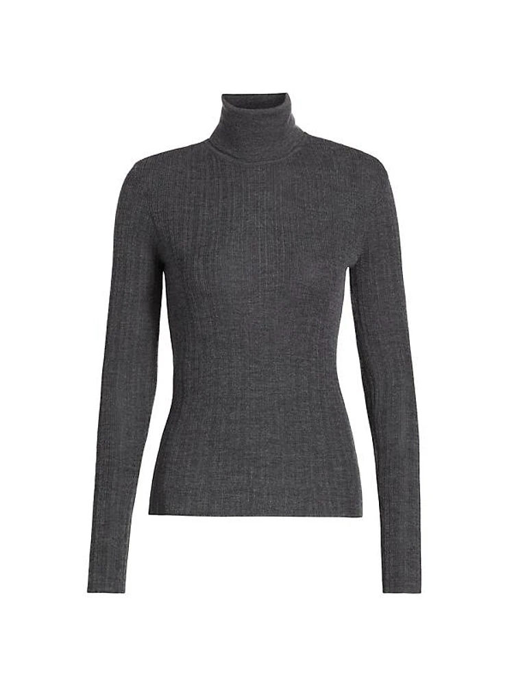 Kayden Merino Wool Pointelle Top