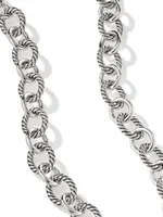 Oval Link Chain Necklace Sterling Silver, 16mm