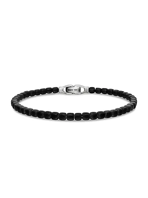 Spiritual Beads Cushion Bracelet Sterling Silver