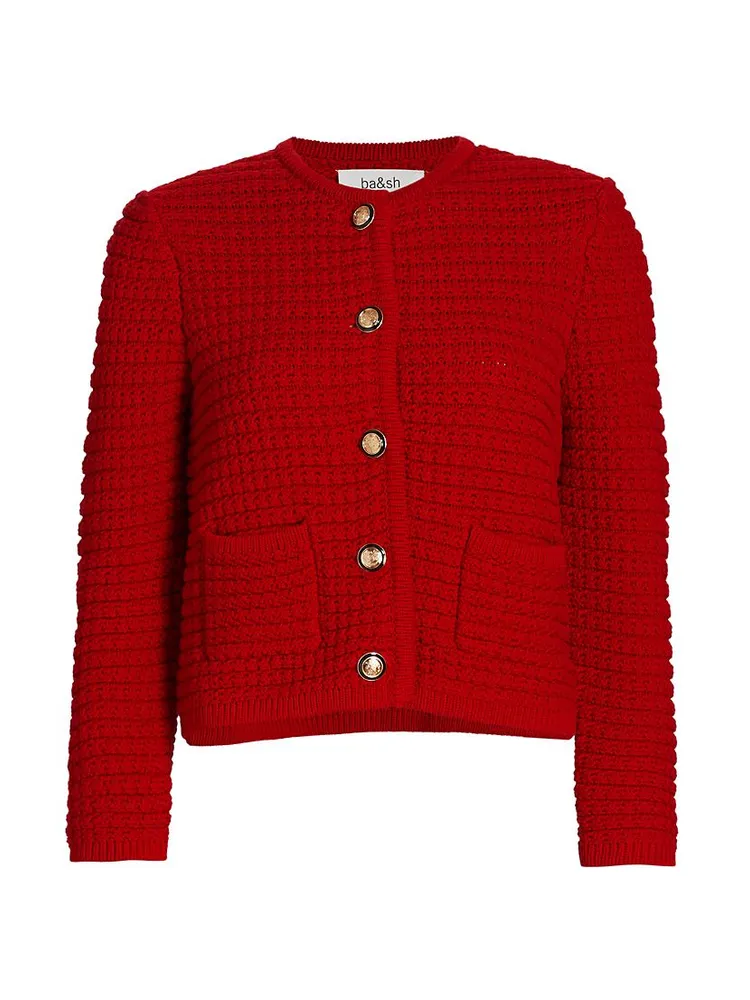 Gaspard Knit Cotton-Blend Cardigan