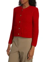Gaspard Knit Cotton-Blend Cardigan