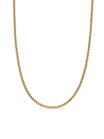 Box Chain Necklace 18K Yellow Gold