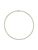 Box Chain Necklace 18K Yellow Gold