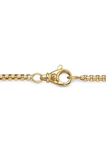 Box Chain Necklace 18K Yellow Gold