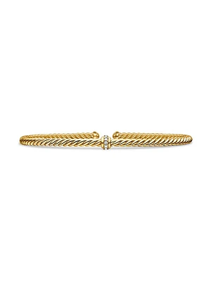 Classic Cablespira Station Bracelet in 18K Yellow Gold