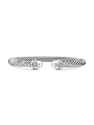 Cable Classics Bracelet With Pearls & Diamonds