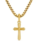 Cross Amulet in 18K Yellow Gold, 19mm