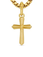 Cross Amulet in 18K Yellow Gold, 19mm